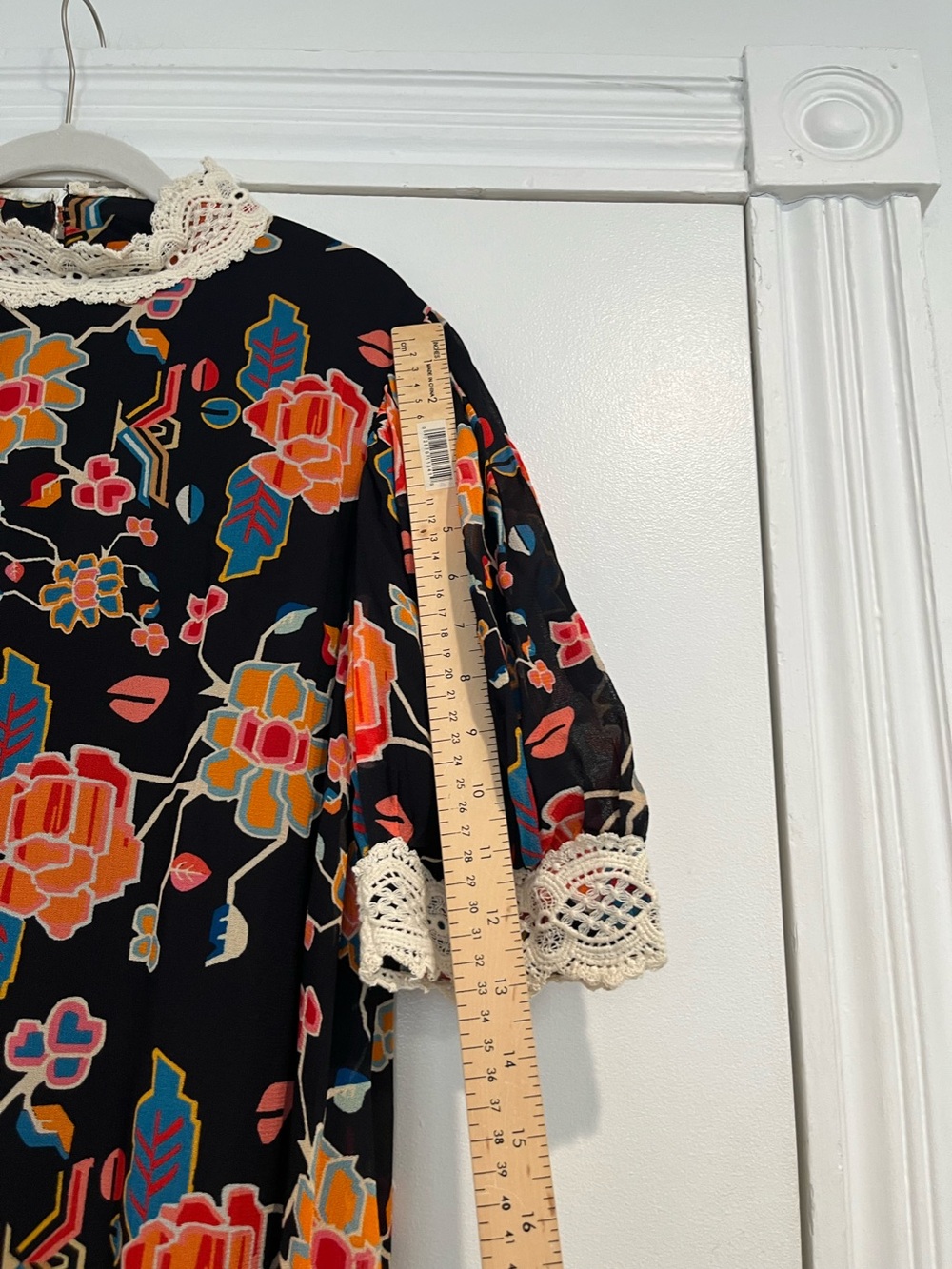 Anthropologie Verb by Pallavi Singhee Soniya Black Floral Maxi Dress Sz. M NWT - Picture 5 of 10